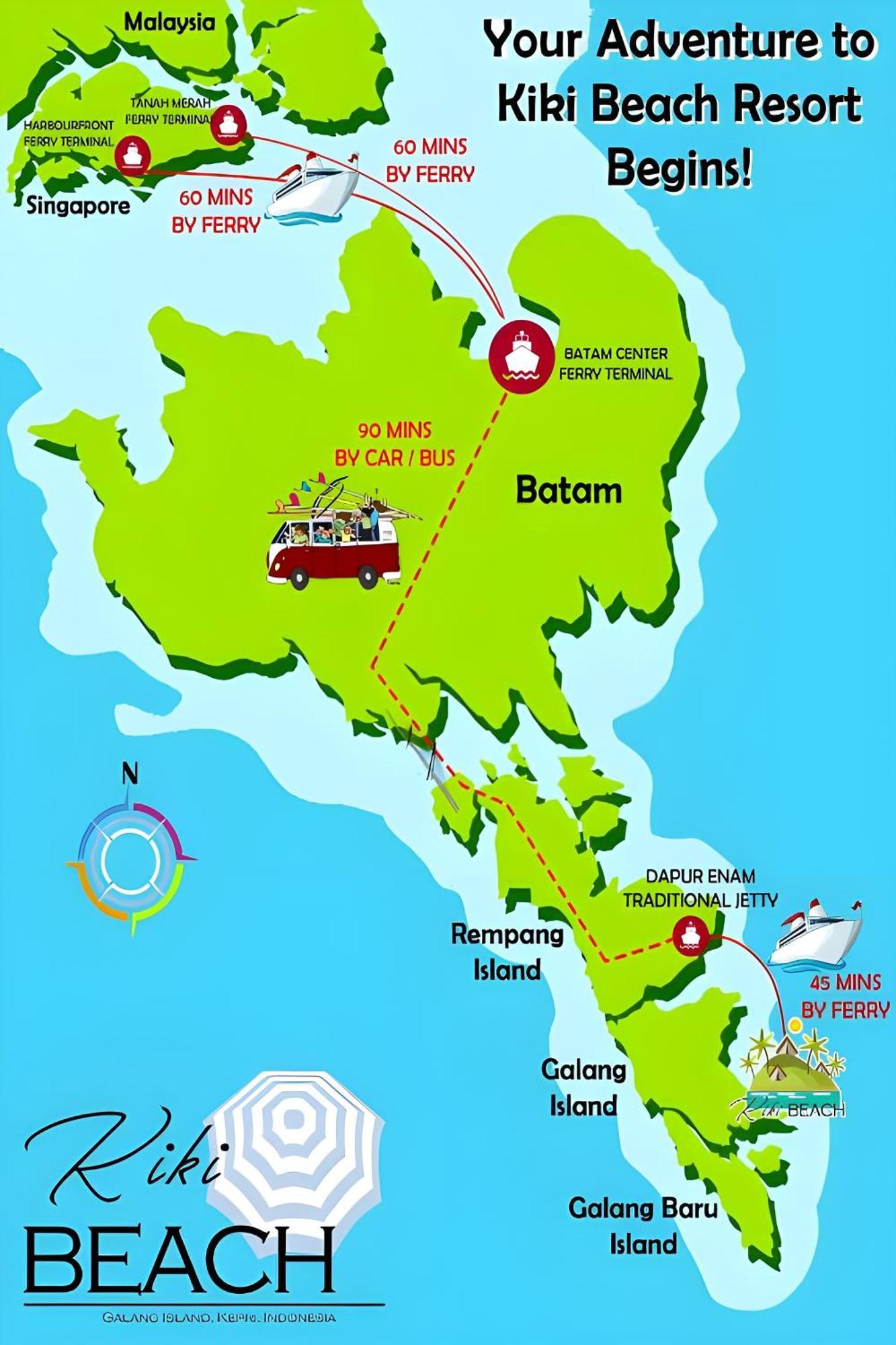 Kiki Beach Resort, Batam Galang Island Eksteriør billede